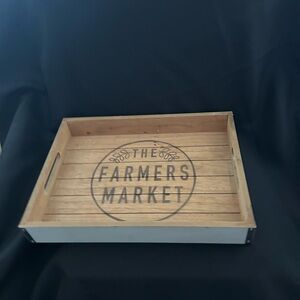 Wooden Farmers Market Tray